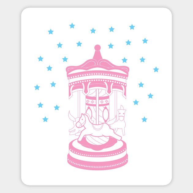 Merry go round Sticker by strish